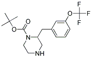 2-(3-TRIFLUOROMETHOXY-BENZYL)-PIPERAZINE-1-CARBOXYLIC ACID TERT-BUTYL ESTER Struktur