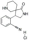 2-(1-OXO-2,7-DIAZASPIRO[4.5]DECAN-4-YL)BENZONITRILE HYDROCHLORIDE Struktur