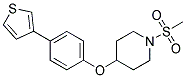 1-(METHYLSULFONYL)-4-[4-(3-THIENYL)PHENOXY]PIPERIDINE Struktur