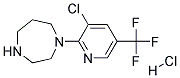 1-[3-CHLORO-5-(TRIFLUOROMETHYL)PYRIDIN-2-YL]HOMOPIPERAZINE HYDROCHLORIDE Struktur