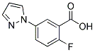 2-FLUORO-5-(1H-PYRAZOL-1-YL)BENZOIC ACID Struktur