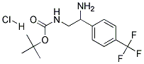 [2-AMINO-2-(4-TRIFLUOROMETHYL-PHENYL)-ETHYL]-CARBAMIC ACID TERT-BUTYL ESTER HYDROCHLORIDE Struktur