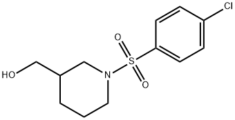 (1-[(4-CHLOROPHENYL)SULFONYL]-3-PIPERIDINYL)METHANOL Struktur