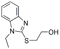 2-[(1-ETHYL-1H-BENZIMIDAZOL-2-YL)THIO]ETHANOL Struktur