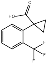 1-(2-TRIFLUOROMETHYL-PHENYL)-CYCLOPROPANECARBOXYLIC ACID Struktur