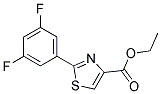 2-(3,5-DIFLUORO-PHENYL)-THIAZOLE-4-CARBOXYLIC ACID ETHYL ESTER Struktur