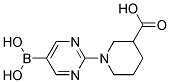 1-[5-(DIHYDROXYBORYL)PYRIMIDIN-2-YL]PIPERIDINE-3-CARBOXYLIC ACID Struktur