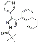 1-(2,2-DIMETHYLPROPANOYL)-3-(PYRIDIN-3-YL)-4-(QUINOLIN-4-YL)-(1H)-PYRAZOLE Struktur