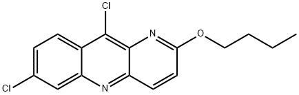 1-AZA-2-N-BUTOXY-6,9-DICHLORO-ACRIDINE Struktur