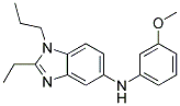 (2-ETHYL-1-PROPYL-1H-BENZOIMIDAZOL-5-YL)-(3-METHOXY-PHENYL)-AMINE Struktur