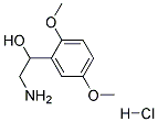 2-AMINO-1-(2,5-DIMETHOXYPHENYL)ETHANOL HYDROCHLORIDE Struktur