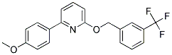 2-(4-METHOXYPHENYL)-6-([3-(TRIFLUOROMETHYL)BENZYL]OXY)PYRIDINE Struktur