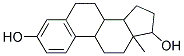 13-METHYL-7,8,9,11,12,13,14,15,16,17-DECAHYDRO-6H-CYCLOPENTA[A]PHENANTHRENE-3,17-DIOL Struktur