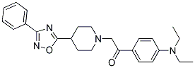 1-[4-(DIETHYLAMINO)PHENYL]-2-[4-(3-PHENYL-1,2,4-OXADIAZOL-5-YL)PIPERIDIN-1-YL]ETHANONE Struktur