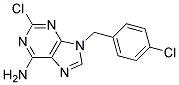 2-CHLORO-9-(4-CHLORO-BENZYL)-9H-PURIN-6-YLAMINE Struktur