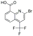 2-BROMO-4-(TRIFLUOROMETHYL)QUINOLINE-8-CARBOXYLIC ACID Struktur