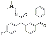 2-(3-BENZOYLPHENYL)-N-[(DIMETHYLAMINO)METHYLENE]-2-(4-FLUOROPHENYL)ACETAMIDE Struktur