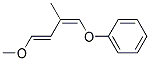 ((1Z,3E)-4-METHOXY-2-METHYL-BUTA-1,3-DIENYLOXY)-BENZENE Struktur