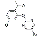 1-(2-[(5-BROMOPYRIMIDIN-2-YL)OXY]-4-METHOXYPHENYL)ETHANONE Struktur