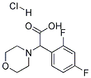 (2,4-DIFLUORO-PHENYL)-MORPHOLIN-4-YL-ACETIC ACID HYDROCHLORIDE Struktur