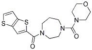 1-(MORPHOLIN-4-YLCARBONYL)-4-(THIENO[3,2-B]THIEN-2-YLCARBONYL)-1,4-DIAZEPANE Struktur