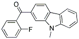 (2-FLUORO-PHENYL)-(9-METHYL-9H-CARBAZOL-2-YL)-METHANONE Struktur