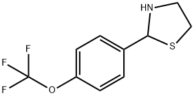 2-[4-(TRIFLUOROMETHOXY)PHENYL]-1,3-THIAZOLANE Struktur