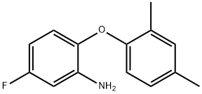 2-(2,4-DIMETHYLPHENOXY)-5-FLUOROANILINE Struktur