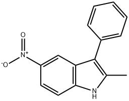 2-METHYL-5-NITRO-3-PHENYL-1H-INDOLE Struktur