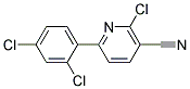 2-CHLORO-6-(2,4-DICHLORO-PHENYL)-NICOTINONITRILE Struktur