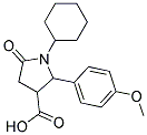 1-CYCLOHEXYL-2-(4-METHOXY-PHENYL)-5-OXO-PYRROLIDINE-3-CARBOXYLIC ACID Struktur