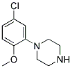 1-(5-CHLORO-2-METHOXY-PHENYL)-PIPERAZINE Struktur