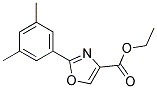 2-(3,5-DIMETHYL-PHENYL)-OXAZOLE-4-CARBOXYLIC ACID ETHYL ESTER Struktur