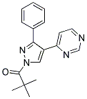 1-(TERT-BUTYLCARBONYL)-3-PHENYL-4-(PYRIMIDIN-4-YL)PYRAZOLE Struktur