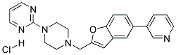 2-(4-[(5-PYRIDIN-3-YL-1-BENZOFURAN-2-YL)METHYL]PIPERAZIN-1-YL)PYRIMIDINE HYDROCHLORIDE Struktur