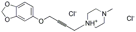 1-[4-(1,3-BENZODIOXOL-5-YLOXY)-2-BUTYNYL]-4-METHYLPIPERAZINIUM DICHLORIDE Struktur