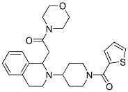 1-(2-MORPHOLIN-4-YL-2-OXOETHYL)-2-[1-(2-THIENYLCARBONYL)PIPERIDIN-4-YL]-1,2,3,4-TETRAHYDROISOQUINOLINE Struktur