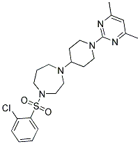 1-[(2-CHLOROPHENYL)SULFONYL]-4-[1-(4,6-DIMETHYLPYRIMIDIN-2-YL)PIPERIDIN-4-YL]-1,4-DIAZEPANE Struktur