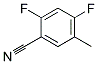 2,4-Difluoro-5-Methylbenzonitrile Struktur