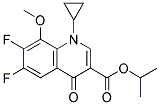 1-Cyclopropyl-6,7-difluoro-1,4-dihydro-8-methoxy-4-oxo-3-quinoline carboxylic acid(methyl,ethyl ester) Struktur