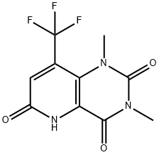 1,3-Dimethyl-8-(trifluoromethyl)-1,5-dihydropyrido[3,2-d]pyrimidine-2,4,6(3H)-trione Struktur