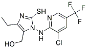 1-[3-Chloro-5-(trifluoromethyl)pyridin-2-ylamino]ethyl-5-(hydroxymethyl)-1H-imidazole-2-thiol Struktur