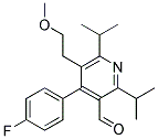 2,6-DIISOPROPYL-4-(4-FLUOROPHENYL)-5-METHOXY ETHYLPYRIDINE-3-CARBOXALDEHYDE Struktur