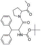 1-(2-TERT-BUTOXYCARBONYLAMINO-3,3-DIPHENYL-PROPIONYL)-PYRROLIDINE-2-CARBOXYLIC ACID METHYL ESTER Struktur