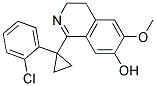 1-[1-(2-CHLORO-PHENYL)-CYCLOPROPYL]-6-METHOXY-3,4-DIHYDRO-ISOQUINOLIN-7-OL Struktur