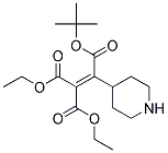 2-(1-TERT-BUTOXYCARBONYL-PIPERIDIN-4-YLMETHYLENE)-MALONIC ACID DIETHYL ESTER Struktur