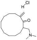 2-DIMETHYLAMINOMETHYL-12-METHYLENE-CYCLODODECANONE, HYDROCHLORIDE Struktur