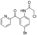 2-[2-(2-chloroacetylamino)-5-bromobenzoyl]pyridine Struktur