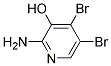 2-AMINO-3-HYDROXY-4,5-DIBROMOPYRIDINE Struktur