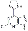 2-chloro-6-(1H-pyrrol-2-yl)-9H-purine Struktur